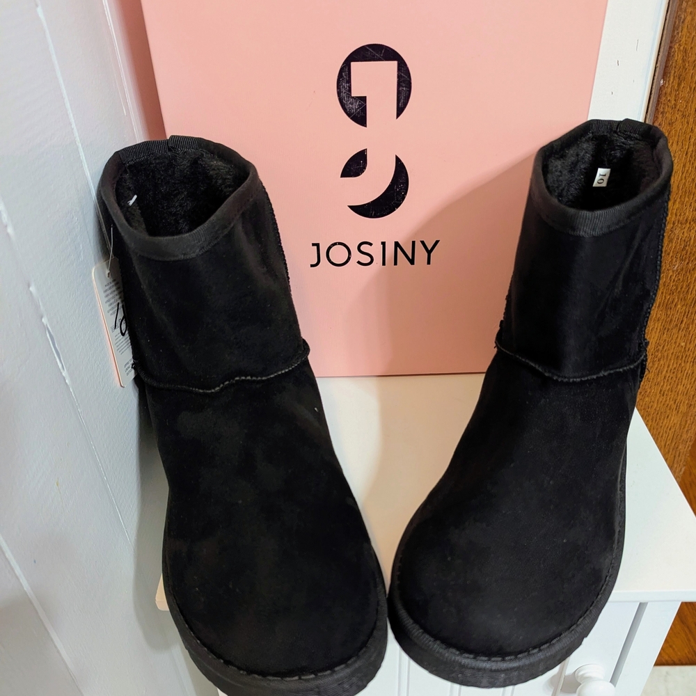 Josiny Women's Black Winter Boots, NWT, NIB
